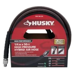Husky 1/4 In. X 50 Ft. High-Pressure Air Hose -Husky Tools Shop husky air hoses 566 50 hom c3 1000
