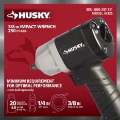 Husky 250 Ft./lbs. 3/8 In. Impact Wrench 15 Husky 250 Ft./lbs. 3/8 In. Impact Wrench -Husky Tools Shop husky air impact wrenches h4425 77 1000