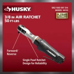 Husky 50 Ft./lbs. 3/8 In. Ratchet Wrench 13 Husky 50 Ft./lbs. 3/8 In. Ratchet Wrench -Husky Tools Shop husky air ratchet wrenches h4110 1d 1000