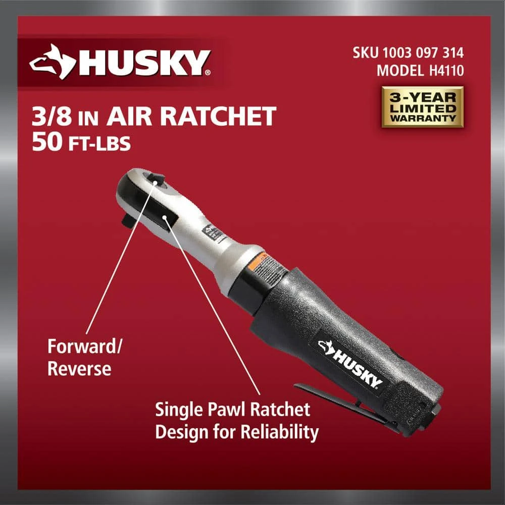 Husky 50 Ft./lbs. 3/8 In. Ratchet Wrench 7 Husky 50 Ft./lbs. 3/8 In. Ratchet Wrench - Image 5
