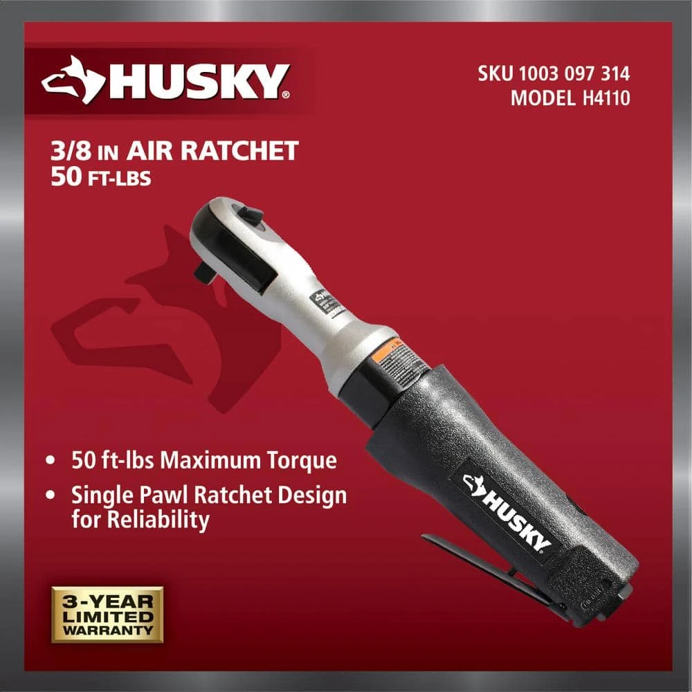 Husky 50 Ft./lbs. 3/8 In. Ratchet Wrench 4 Husky 50 Ft./lbs. 3/8 In. Ratchet Wrench - Image 2