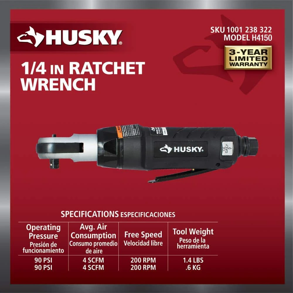 Husky 1/4 In. Ratchet Wrench 7 Husky 1/4 In. Ratchet Wrench - Image 5