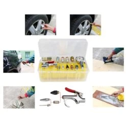 Husky 25 Ft. Recoil Nylon Air Hose Kit 15-Piece -Husky Tools Shop husky air tool accessory kits uaak 15f 2 c3 1000