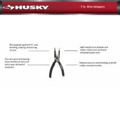 Husky 7 In. Wire Strippers 11 Husky 7 In. Wire Strippers -Husky Tools Shop husky all trades specialty pliers 90147 44 1000