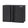 Husky Pro Duty Welded 20-Gauge Steel Wall Mounted Garage Cabinet In Black LINE-X (28 In. W X 22 In. H X 14 In. D) -Husky Tools Shop husky black linex husky wall mounted cabinets htc1000010 lx 64 1000