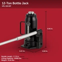 Husky 12-Ton Hydraulic Bottle Car Jack -Husky Tools Shop husky bottle jacks hpl12b 66 1000