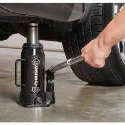 Husky 12-Ton Hydraulic Bottle Car Jack -Husky Tools Shop husky bottle jacks hpl12b c3 1000