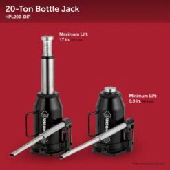 Husky 20-Ton Hydraulic Bottle Car Jack 20 Husky 20-Ton Hydraulic Bottle Car Jack -Husky Tools Shop husky bottle jacks hpl20b a0 1000