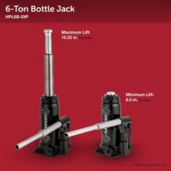 Husky 6-Ton Hydraulic Bottle Car Jack -Husky Tools Shop husky bottle jacks hpl6b a0 1000