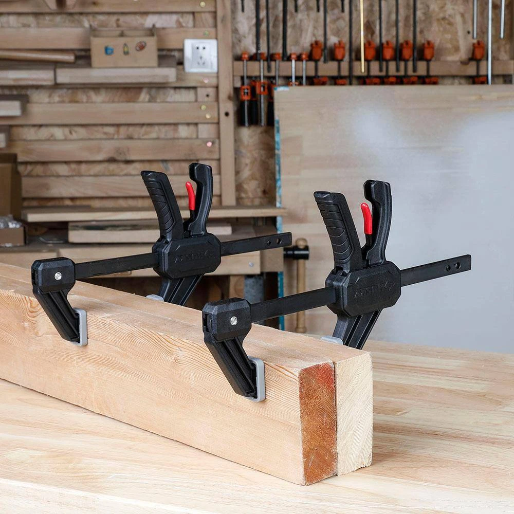 Husky 4-1/2 In. And 6 In. Trigger Clamps Set (16-Piece) 4 Husky 4-1/2 In. And 6 In. Trigger Clamps Set (16-Piece) - Image 2