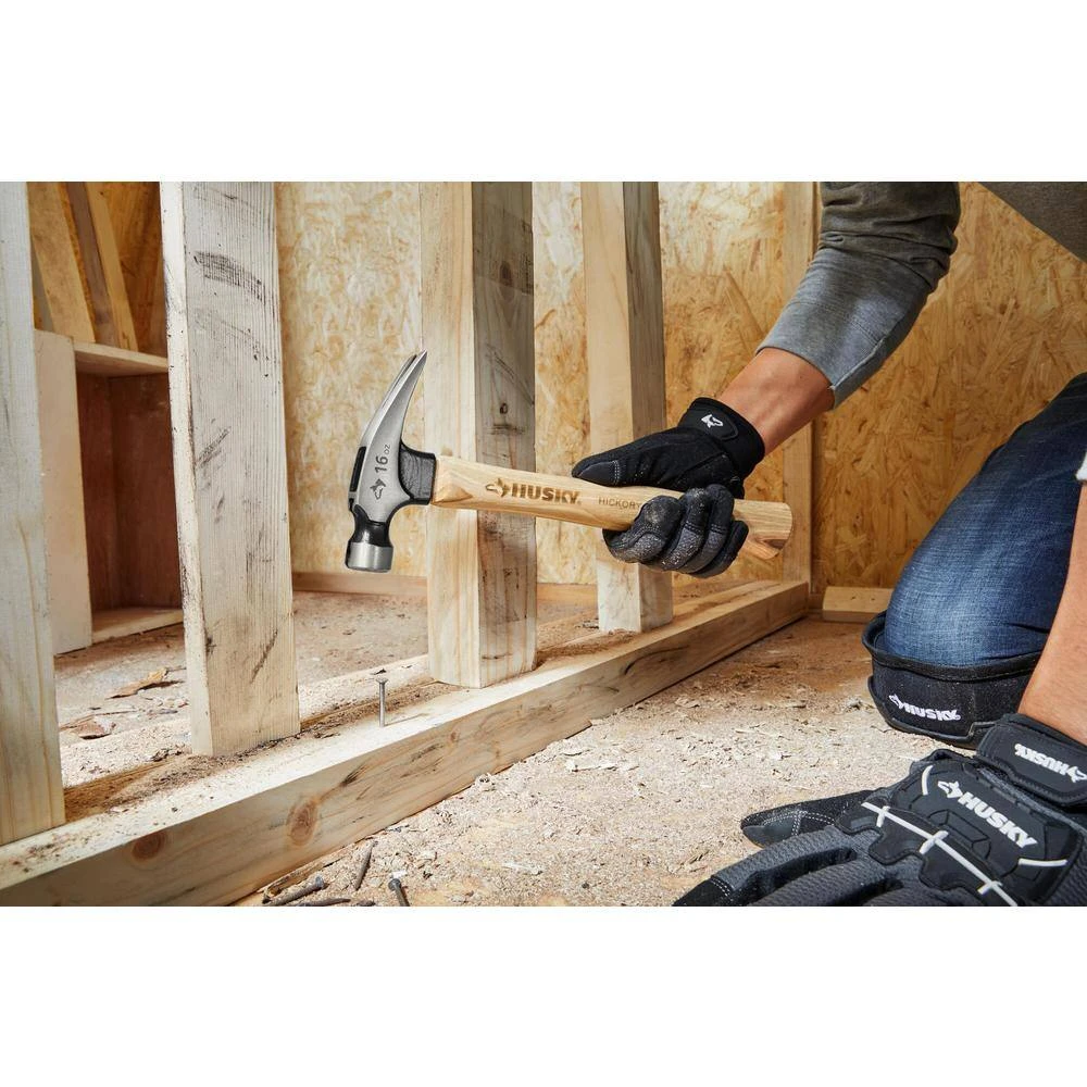 Husky 16 Oz. Hickory Straight Hammer 4 Husky 16 Oz. Hickory Straight Hammer - Image 2