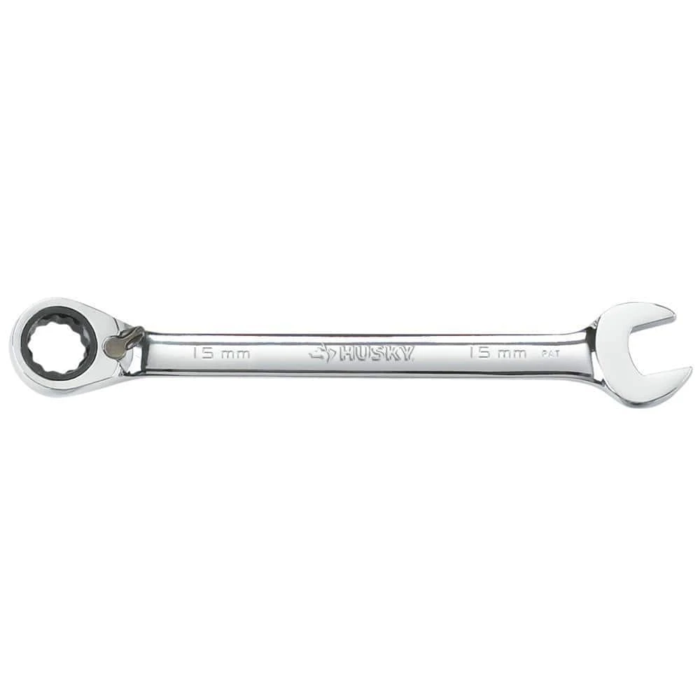 Husky 15 Mm Reversible Ratcheting Combination Wrench 3 Husky 15 Mm Reversible Ratcheting Combination Wrench