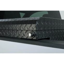 Husky 61.86 In. Matte Black Aluminum Low Profile Mid-Size Crossbed Truck Tool Box -Husky Tools Shop husky crossover truck tool boxes 102102 53 01 44 1000