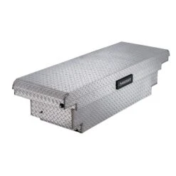Husky 61.86 In. Diamond Plate Aluminum Low Profile Mid-Size Crossbed Truck Tool Box