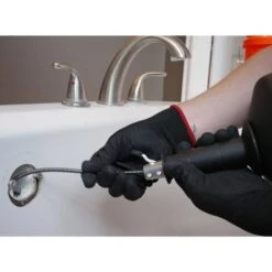 Husky 25 Ft. Power Drum Drain Snake Drill-Operated Auger For Sink, Tub And Shower Clogs -Husky Tools Shop husky drain snakes 410 185 0111 1d 1000