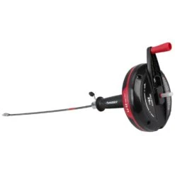 Husky 25 Ft. Power Drum Drain Snake Drill-Operated Auger For Sink, Tub And Shower Clogs -Husky Tools Shop husky drain snakes 410 185 0111 4f 1000