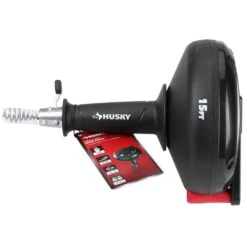 Husky 15 Ft. Manual Drain Snake Compact Drum Auger For Sink, Shower And Tub Clogs -Husky Tools Shop husky drain snakes 410 186 0111 76 1000