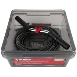 Husky 50 Ft. Drain Auger, Replacement Cable For Electric Augers -Husky Tools Shop husky drain snakes 410 270 0111 1f 1000