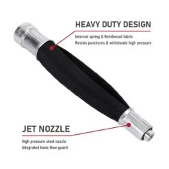 Husky Pro Canvas Drain Flusher With Narrow Profile And Internal Spring -Husky Tools Shop husky drain snakes 410 272 0111 40 1000