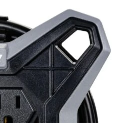 Husky 15 Ft. Extension Cord Reel With 4 Outlets, Black -Husky Tools Shop husky extension cord reels hks0415cr 1f 1000