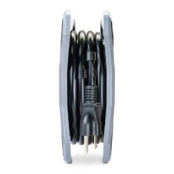 Husky 15 Ft. Extension Cord Reel With 4 Outlets, Black -Husky Tools Shop husky extension cord reels hks0415cr 44 1000