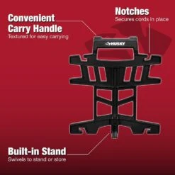 Husky 150 Ft. 16/3 Heavy Duty Extension Cord Reel Storage Holder, Black 17 Husky 150 Ft. 16/3 Heavy Duty Extension Cord Reel Storage Holder, Black -Husky Tools Shop husky extension cord reels ylcr 17 fa 1000