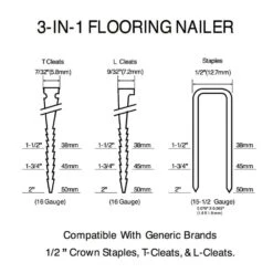 Husky Pneumatic 3-in-1 Flooring Nailer And Brad Nailer Combo Kit (2-Piece) 23 Husky Pneumatic 3-in-1 Flooring Nailer And Brad Nailer Combo Kit (2-Piece) -Husky Tools Shop husky floor nailers hduflbr50 1f 1000