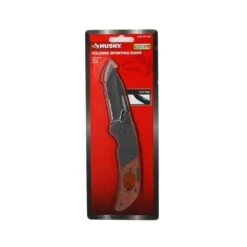 Husky 2.875 Steel Dual Edge Clip Point Folding Knife -Husky Tools Shop husky folding knives 99741 40 1000