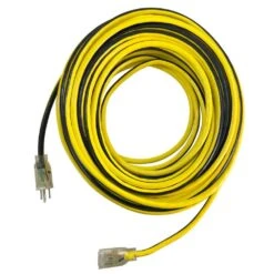 Husky VividFlex 25 Ft. 12/3 Heavy Duty Indoor/Outdoor Extension Cord With Lighted End, Yellow -Husky Tools Shop husky general purpose cords 24025hy 40 1000