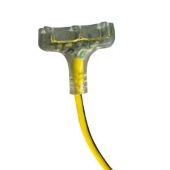 Husky Vividflex 50 Ft. 12/3 Heavy Duty Indoor/Outdoor Triple Tap Extension Cord With Lighted Ends, Yellow -Husky Tools Shop husky general purpose cords 26050hy 4f 1000