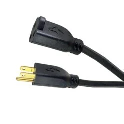 Husky 50 Ft. 14/3 Medium Duty Indoor/Outdoor Oil Resistant Extension Cord, Black -Husky Tools Shop husky general purpose cords 57050blkhy a0 1000