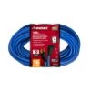 Husky 100 Ft. 16/3 Medium Duty Cold Weather Indoor/Outdoor Extension Cord, Blue -Husky Tools Shop husky general purpose cords 80100hy 64 1000
