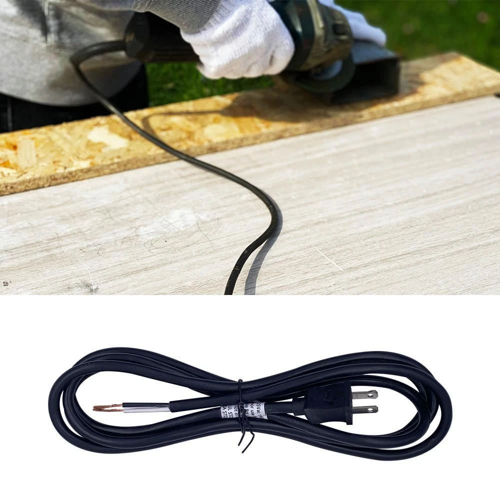 Husky 8 Ft. 16/2 Light Duty Indoor Power Tool Replacement Cord, Black 6 Husky 8 Ft. 16/2 Light Duty Indoor Power Tool Replacement Cord, Black - Image 5