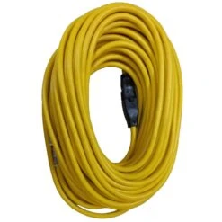 Husky 100 Ft. 12/3 Extension Cord, Yellow -Husky Tools Shop husky general purpose cords hd 1004823555 4f 1000