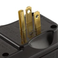 Husky 15 Amp Grounded GFCI Outlet Adapter, Black -Husky Tools Shop husky gfci plugs 04 00106 a0 1000