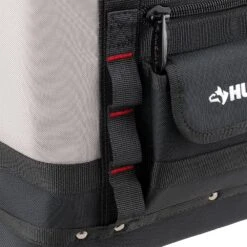Husky 14 In. 5 Pocket Open Top Tote Tool Bag -Husky Tools Shop husky grey husky tool bags hd60089 th fa 1000