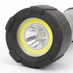 Husky 4AAA 350-Lumen LED Dual Beam Unbreakable Aluminum Flashlight -Husky Tools Shop husky handheld flashlights 16fl0924 4f 1000