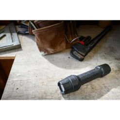 Husky 1000 Lumens Tough Stainless Steel Core Multi-Setting LED Flashlight, Impact And Water Resistant With Batteries -Husky Tools Shop husky handheld flashlights hsk1pak1000psf 40 1000