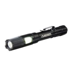 Husky 100 Lumen LED Aluminum Penlight With Side Flashlight, Impact And Water Resistant, High/Low With Batteries