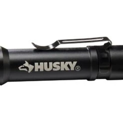 Husky 100 Lumen LED Aluminum Penlight With Side Flashlight, Impact And Water Resistant, High/Low With Batteries -Husky Tools Shop husky handheld flashlights hsk1pk100pen 77 1000