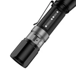 Husky 1200 Lumens Dual Power LED Rechargeable Focusing Flashlight With Rechargeable Battery And USB-C Cable Included -Husky Tools Shop husky handheld flashlights hsky1200dpfl 1f 1000