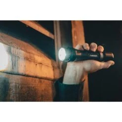 Husky 1200 Lumens Dual Power LED Rechargeable Focusing Flashlight With Rechargeable Battery And USB-C Cable Included -Husky Tools Shop husky handheld flashlights hsky1200dpfl 77 1000