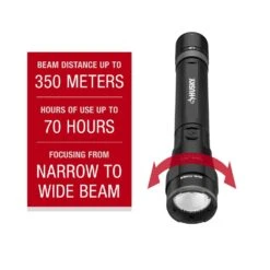 Husky 5000 Lumens Dual Power LED Rechargeable Focusing Flashlight With Rechargeable Battery And USB-C Cable Included -Husky Tools Shop husky handheld flashlights hsky5000dpfl 66 1000