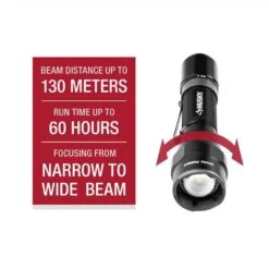 Husky 1200 Lumens Dual Power LED Rechargeable Focusing Flashlight -Husky Tools Shop husky handheld flashlights pvl flt 0020 1f 1000