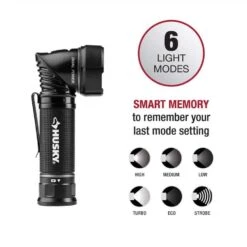 Husky 1000-Lumens Dual Power LED Swivel-Head Rechargeable Tactical Multi-Purpose Handheld Flashlight -Husky Tools Shop husky handheld flashlights pvl flt 0022 4f 1000