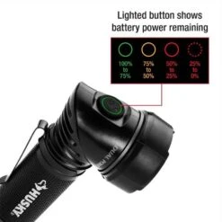 Husky 1000-Lumens Dual Power LED Swivel-Head Rechargeable Tactical Multi-Purpose Handheld Flashlight -Husky Tools Shop husky handheld flashlights pvl flt 0022 fa 1000
