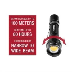 Husky 3000-Lumens Dual Power LED Rechargeable Tactical Focusing Handheld Flashlight -Husky Tools Shop husky handheld flashlights pvl flt 0023 1f 1000