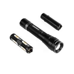 Husky 3000-Lumens Dual Power LED Rechargeable Tactical Focusing Handheld Flashlight -Husky Tools Shop husky handheld flashlights pvl flt 0023 c3 1000