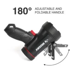 Husky 2500 Lumens Dual Power Floating Rechargeable Spotlight -Husky Tools Shop husky handheld spotlights 90711 77 1000
