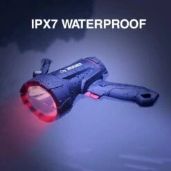 Husky 2500 Lumens Dual Power Floating Rechargeable Spotlight -Husky Tools Shop husky handheld spotlights 90711 c3 1000